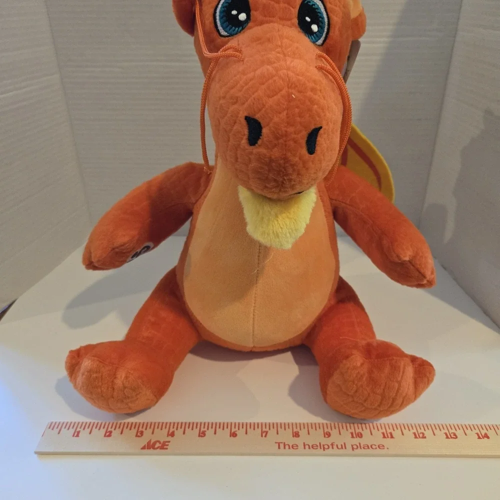 Build A Bear SHANGHAI Dragon Orange Yellow Wings Horns 15